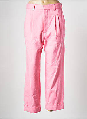 Pantalon droit rose MARGAUX LONNBERG pour femme