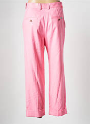 Pantalon droit rose MARGAUX LONNBERG pour femme seconde vue