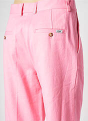 Pantalon droit rose MARGAUX LONNBERG pour femme seconde vue