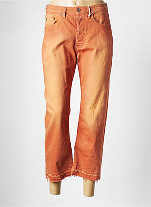 Jeans coupe droite rouge PLEASE femme