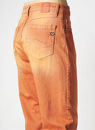 Jeans coupe droite rouge PLEASE femme
