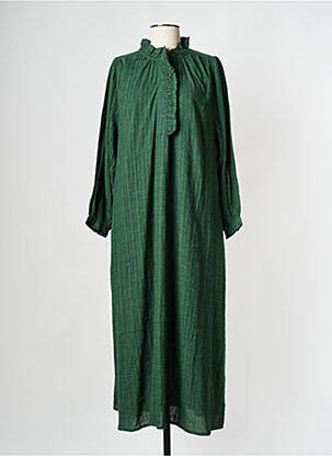 Robe longue vert BELLE PIÈCE pour femme