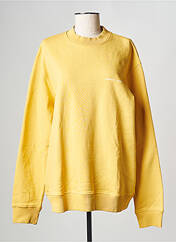 Sweat-shirt jaune SAMSOE & SAMSOE pour homme seconde vue