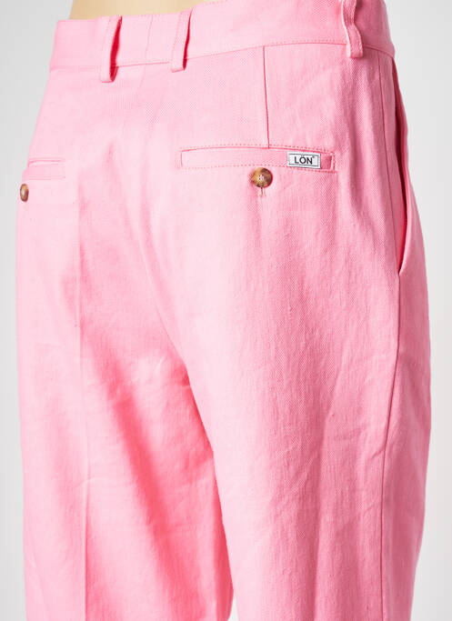 Pantalon droit rose MARGAUX LONNBERG femme