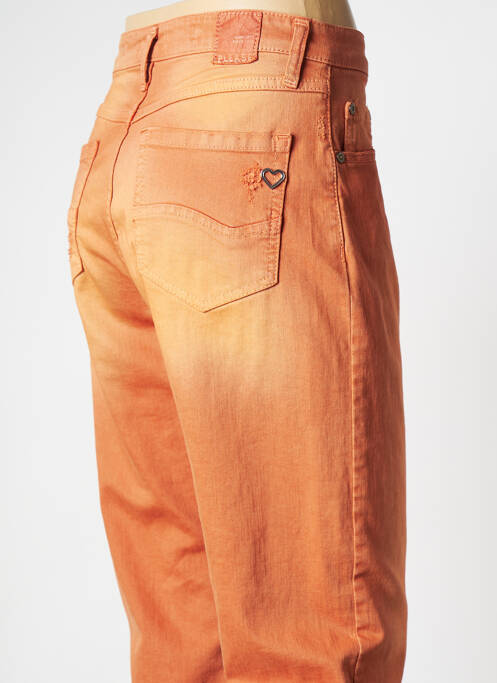 Jeans coupe droite rouge PLEASE pour femme