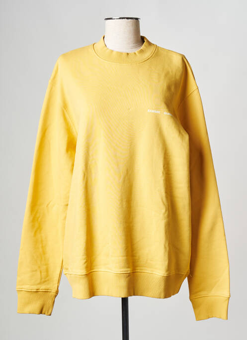Sweat-shirt jaune SAMSOE & SAMSOE pour homme