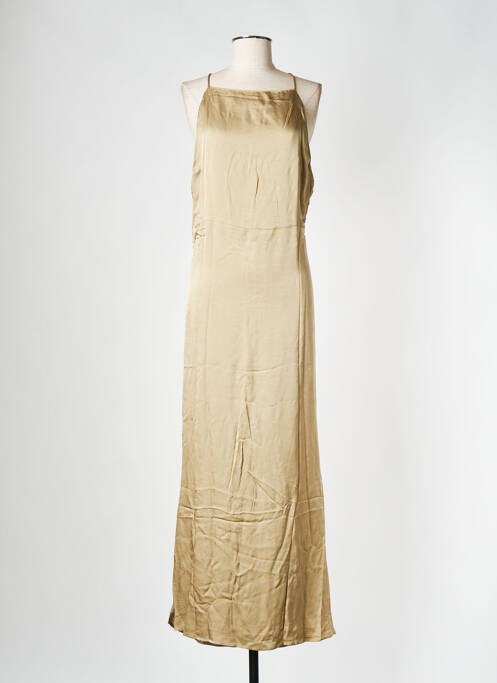 Robe longue beige SAMSOE & SAMSOE pour femme
