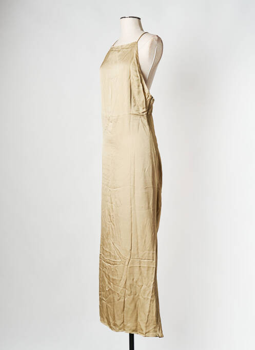 Robe longue beige SAMSOE & SAMSOE pour femme