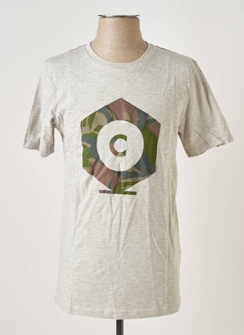 T-shirt gris JACK & JONES pour homme