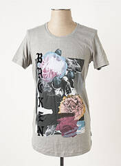 T-shirt gris JACK & JONES pour homme seconde vue