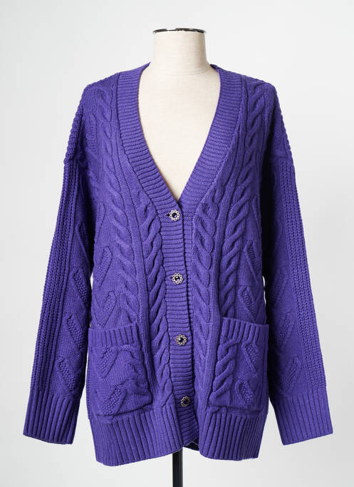 Gilet manches longues violet TWINSET pour femme