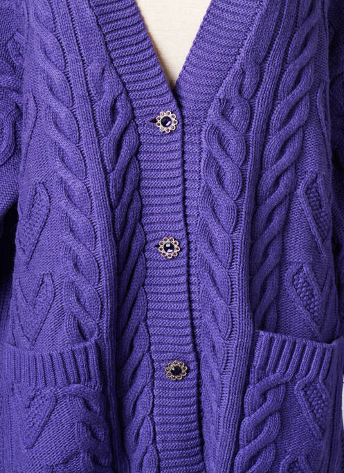 Gilet manches longues violet TWINSET pour femme