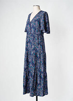 Robe longue bleu GRACE & MILA femme