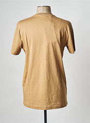 T-shirt marron SELECTED pour homme seconde vue