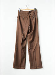 Pantalon droit marron MARGAUX LONNBERG pour femme seconde vue