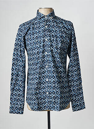 Chemise manches longues bleu HARTFORD pour homme