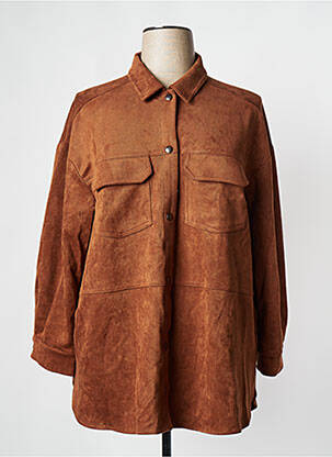 Veste casual marron MAT FASHION femme
