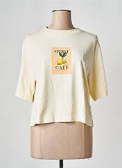T-shirt beige SCOTCH & SODA pour femme seconde vue