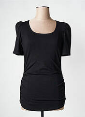 T-shirt / Top maternité noir NEUVIÈME CIEL pour femme seconde vue