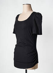 T-shirt / Top maternité noir NEUVIÈME CIEL pour femme seconde vue