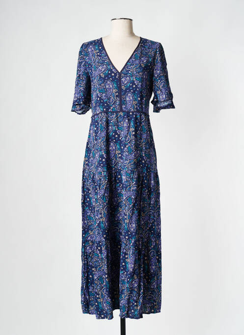 Robe longue bleu GRACE & MILA pour femme