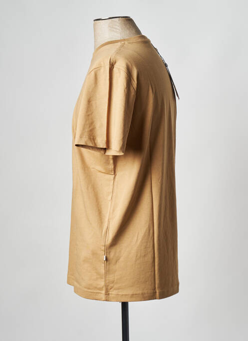 T-shirt marron SELECTED pour homme