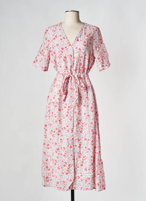 Robe mi-longue blanc MINIMUM pour femme