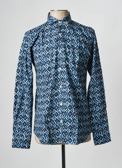 Chemise manches longues bleu HARTFORD pour homme