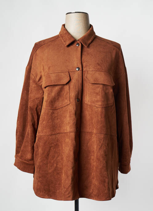 Veste casual marron MAT FASHION pour femme