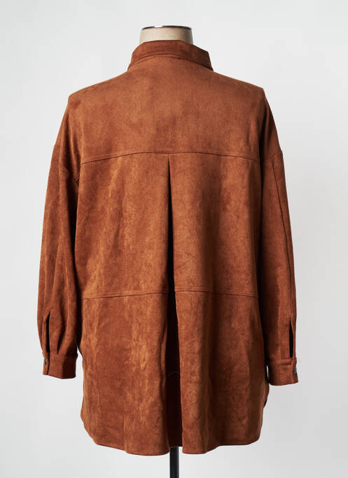 Veste casual marron MAT FASHION pour femme