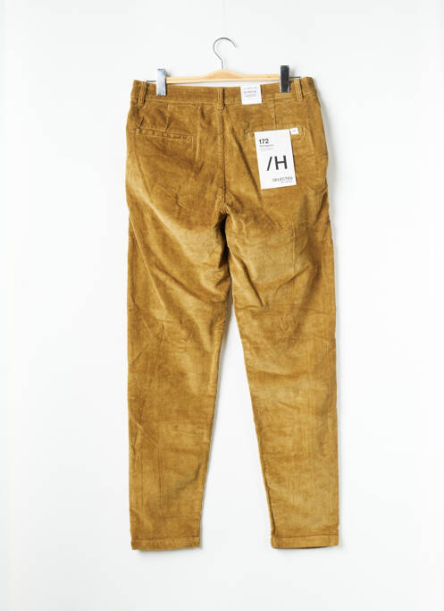 Pantalon slim marron SELECTED pour homme