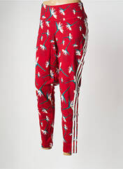 Legging rouge ADIDAS pour femme seconde vue