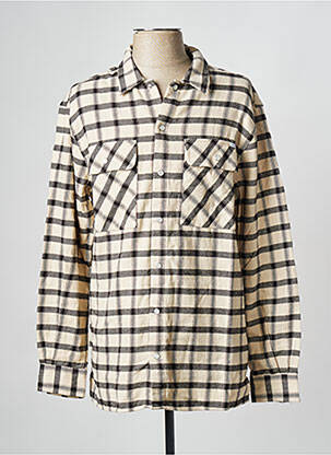 Chemise manches longues beige MAISON LABICHE homme