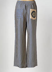 Pantalon large bleu SAK'S pour femme seconde vue