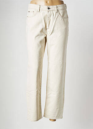 Jeans coupe droite beige TWINSET femme
