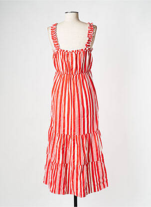 Robe mi-longue rouge VILA femme