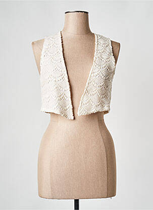 Gilet sans manche beige PARISIENNE ET ALORS pour femme