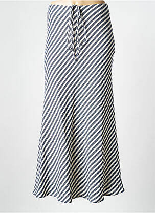 Jupe longue bleu MUSIER pour femme