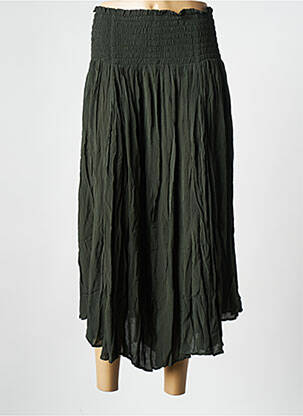 Jupe mi-longue vert LAURENCE BRAS femme