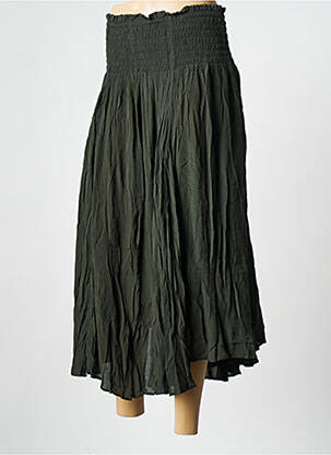 Jupe mi-longue vert LAURENCE BRAS femme
