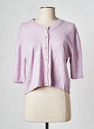 Gilet manches courtes violet OBJECT femme