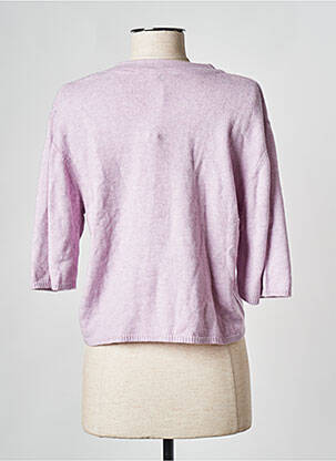 Gilet manches courtes violet OBJECT femme