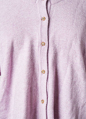 Gilet manches courtes violet OBJECT femme