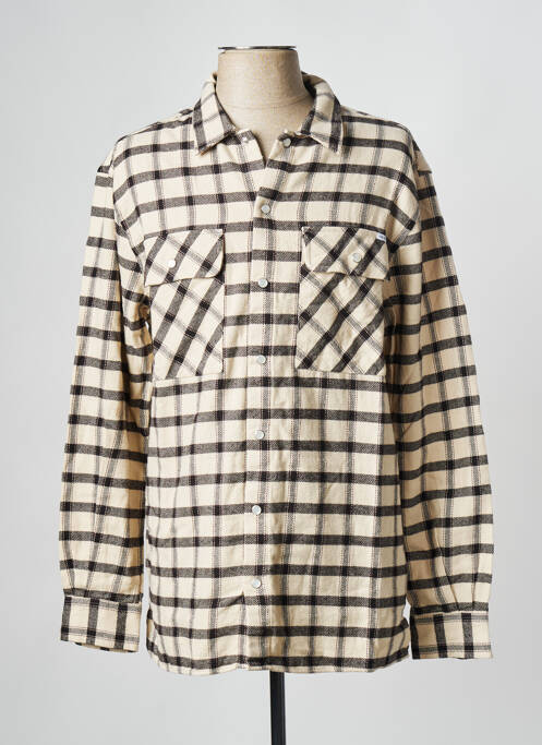 Chemise manches longues beige MAISON LABICHE pour homme