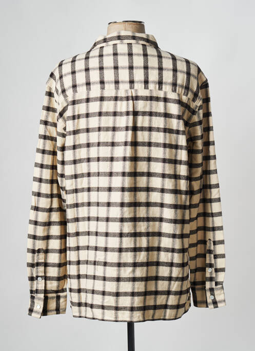 Chemise manches longues beige MAISON LABICHE pour homme