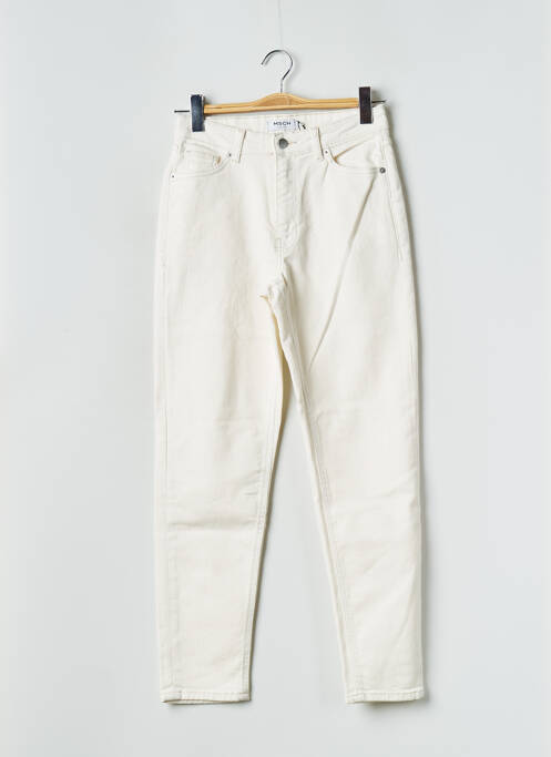 Jeans coupe droite beige MOSS COPENHAGEN pour femme