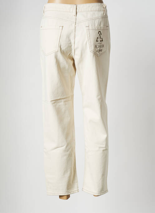 Jeans coupe droite beige TWINSET pour femme