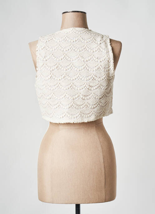 Gilet sans manche beige PARISIENNE ET ALORS pour femme