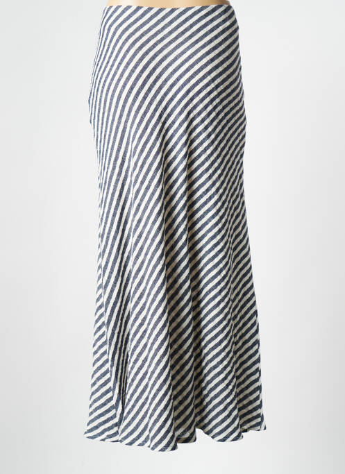 Jupe longue bleu MUSIER pour femme