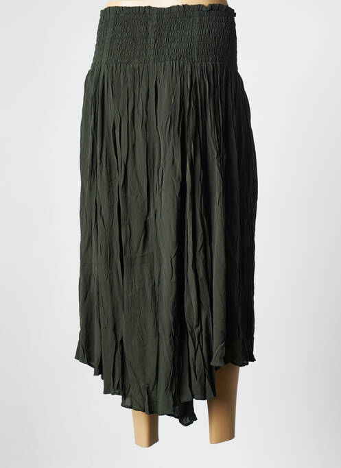 Jupe mi-longue vert LAURENCE BRAS pour femme